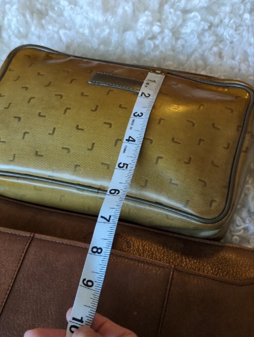 Brown Leather Men’s Document Pouch - Picture 15 of 15